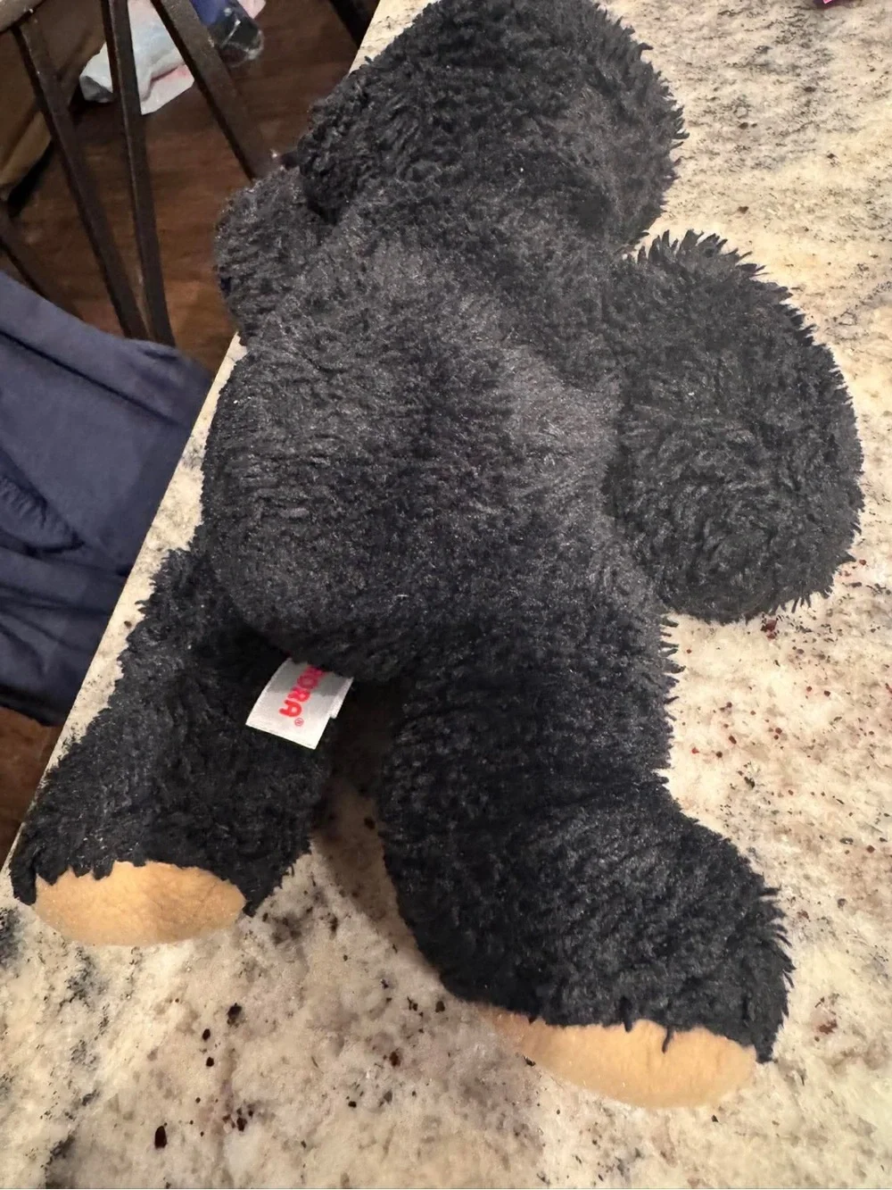 Aurora Hugga-Wug Black Plush Bear